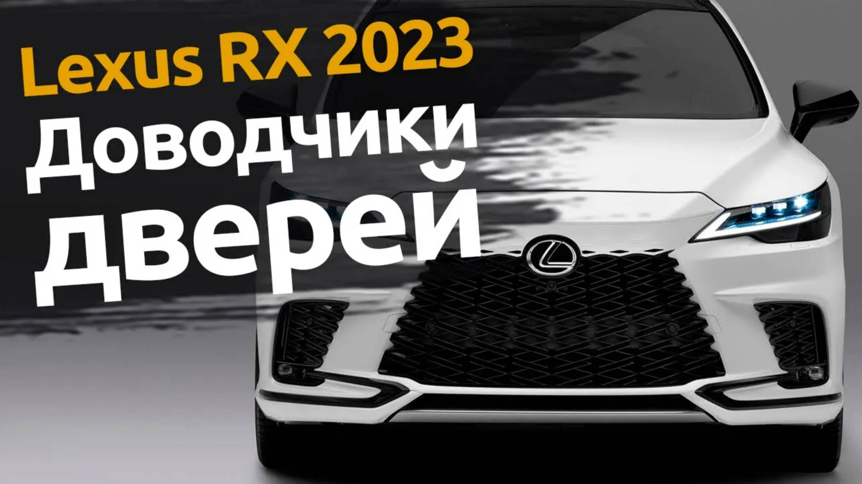 Lexus RX 2023 | Установили электрические доводчики дверей