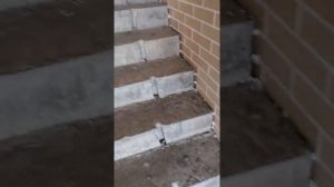 Выравнивание уровня подъёма ступеней на бетонке