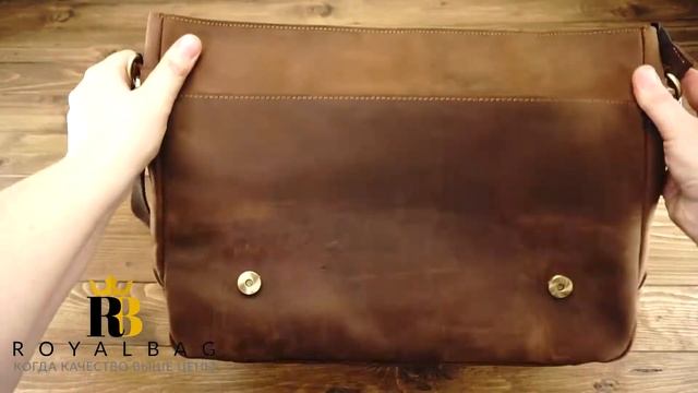 Мужской кожаный портфель TIDING BAG t0020 смотреть онлайн