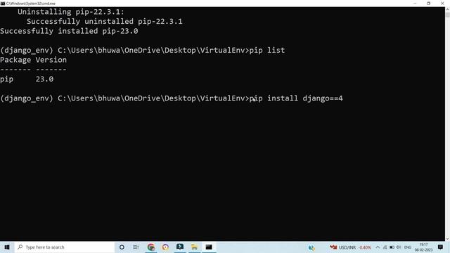 Lecture - 4  | How to Install Django in Virtual Environment | In Hindi | Ultimate Django Course ???
