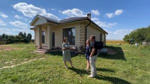 Неожиданный дизайн кирпичного дома 100м² \ проект и планировка