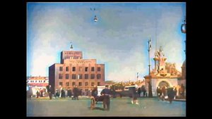 1934 год. Летняя Москва в цвете. Редкая хроника. Много москвичей, трамваев и лошадиных повозок. 4K