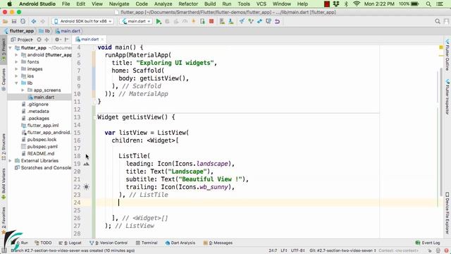 How to create List in Flutter? Flutter ListView Tutorial in Dart #2.7