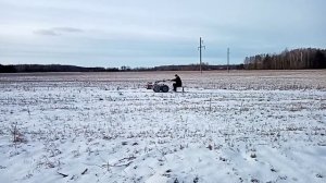 снегоход сделан своими руками. из мотоблок. мтз..