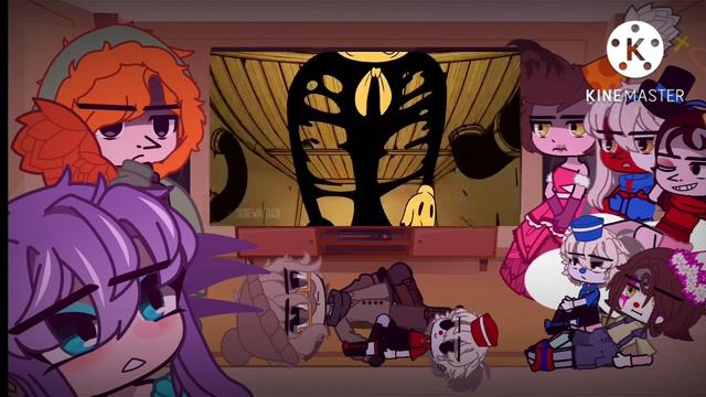 РУСENGCuphead react to Cuphead VS Bendymy AU!