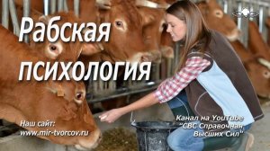 552 Рабская психология. Откуда она берется. Одна из естественных причин