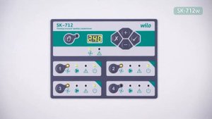 Демонстрация работы прибора SK 712/W в системе повышения давления
