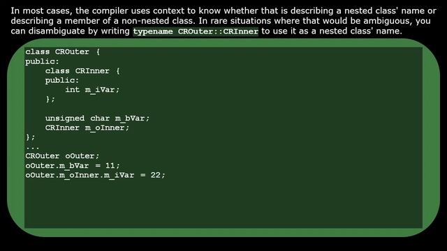 C++: Nested Classes смотреть онлайн