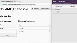 Internet of Things: Cloudmqtt and IOT MQTT Dashboard android app integration testing