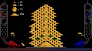 The Gold Battle - Marble Race in Algodoo