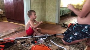 Распаковка  триммер-бензиновый PATRIOT PT-442.