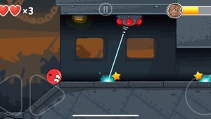 Игра красный шарик 33-й уровень-37￼
