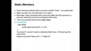 10 Static Data fields,methods,static initializer block