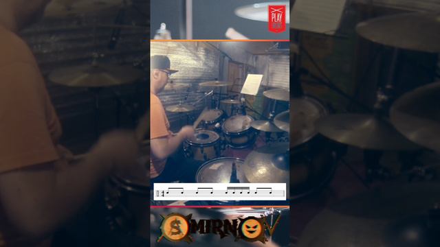 Заполнение (брейки на барабанах) в стиле рок для начинающих #8 #drumfill #snaredrum #beginner