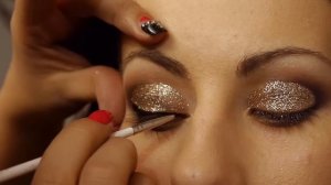 Новогодний макияж|Золотой макияж