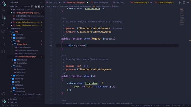 How to Insert Data using Eloquent | Full Laravel 9 Course | Laravel For Beginners | Learn Laravel