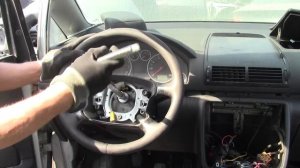 Volkswagen Sharan 2002 Руль . Как снять руль с подушкой ?