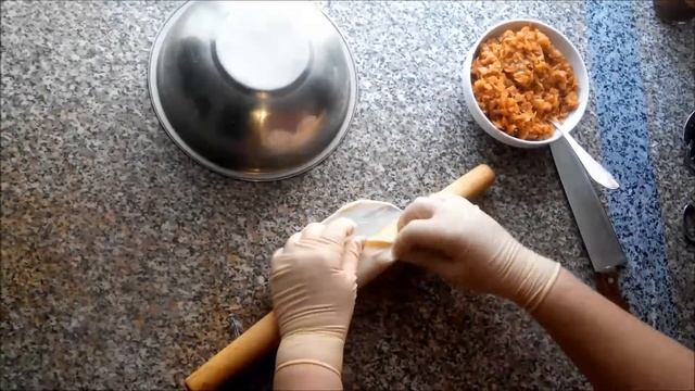 Постные трубочки с капустой!