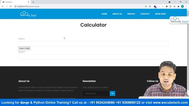 Learn to Check Even or Odd Number Using Django Form | Django Tutorial