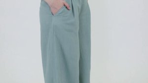 Брюки изо льна модного фасона