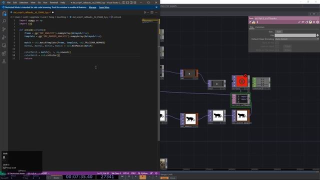 Detecting arbitrary images with OpenCV Template Matching in TouchDesigner