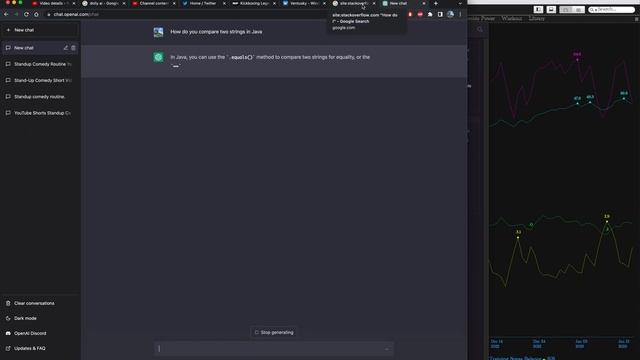 I ask ChatGPT how to compare two strings in Java смотреть онлайн