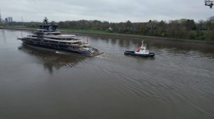 Yacht Project LUMINANCE - first sea trial - Lürssen shipyard