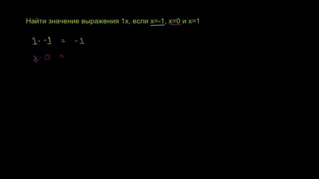 Умножение на единицу (второй пример) смотреть онлайн