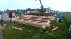 СРУБ 6 НА 6 С ЛОМАНОЙ КРЫШЕЙ