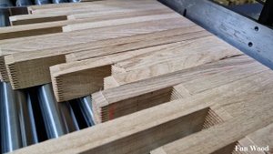 сращивание заготовок по длине / wood splicing
