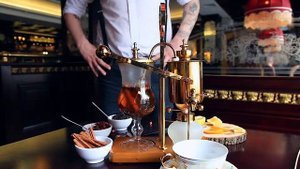 Чай в сифоне. Ресторан Черчилль. | Siphon tea at "Churchill" restaurant