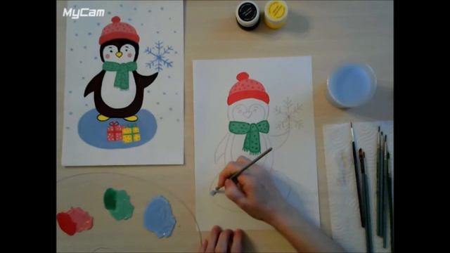 «Волшебная кисточка» - «Гость из Антарктиды» Занятие по изобразительному искусству смотреть онлайн