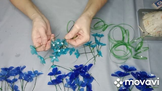 Как сделать веточку сирени из ПЭТ бутылок ?#ростовыецветы #