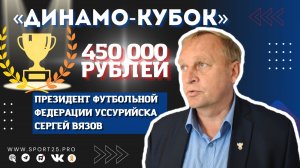 Сергей Вязов: Динамо-Кубок Приморского края по футболу поможет возродить футбол в регионе