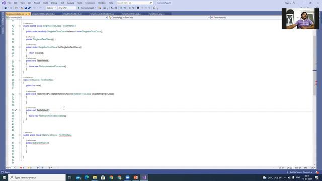 Singleton Design Pattern Session   9- Singleton Design Pattern Vs Static Class смотреть онлайн