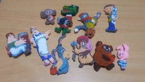 Мои новогодние игрушки из бисера. Кирпичное плетение.