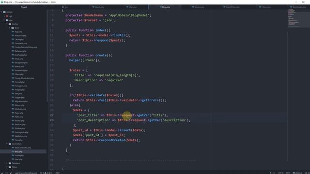CodeIgniter 4 RESTapi Server - Part 2 - CRUD Operations