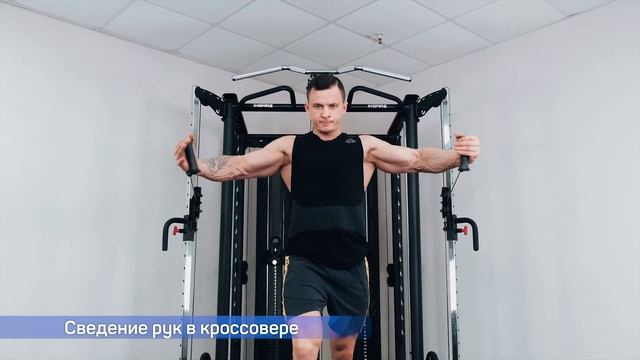 Упражнения на машине Смита с грузоблоками и турником Inspire SCS