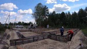 Ростверк на Ж/Б сваях за 3 дня