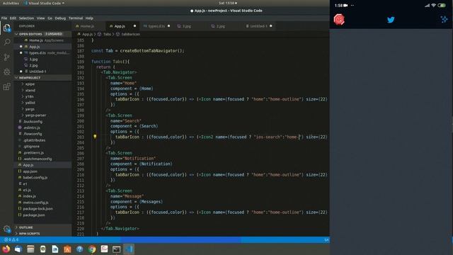 Drawer + BottomTab Navigation (Part 2) - Twitter | React Navigation v5 | React Native | AppDevBlog смотреть онлайн