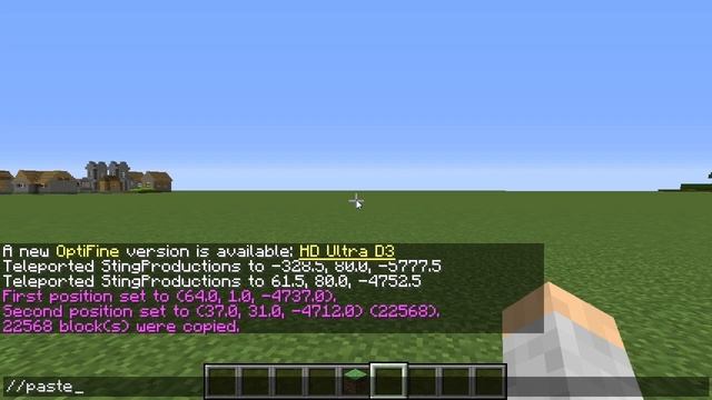 MINECRAFT | How to Copy and Paste Buildings! 1.14.4