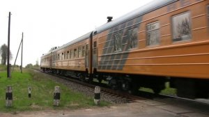 Тепловоз ТЭП70-0204 близ ст. Гулбене / TEP70-0204 with special train near Gulbene