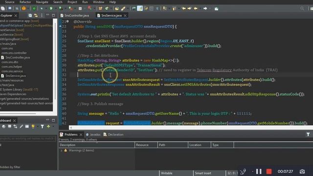 AWS SNS, Spring Boot, Java, How to send SMS, Amazon SNS, AWS CLI #aws #sns смотреть онлайн