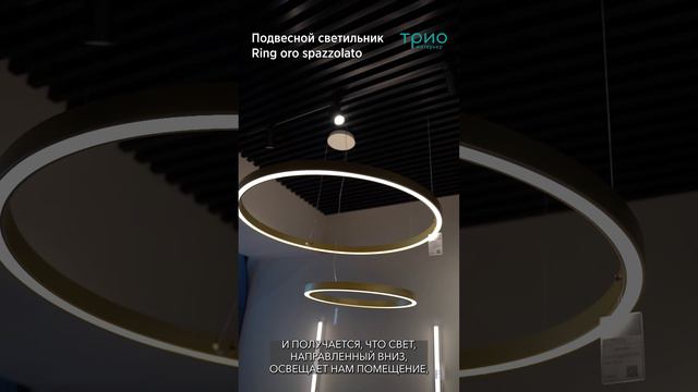 Подвесной светильник Ring oro spazzolato от Light4