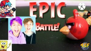 epic battle lankybox vs angry birds toys