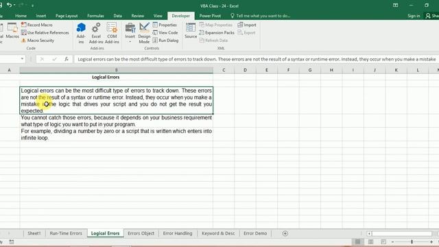 VBA Automation Series - 24 (Learn Error Handling in VBA Automation) смотреть онлайн