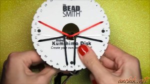 DIY: Kumihimo ?Heart? flat 8 braid bracelet / Кумихимо браслет "Сердечки" плоский из 8 нитей