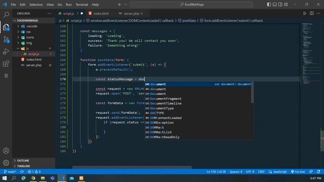 Sending Data to the Server #5 | JavaScript, CSS, HTML | 2023