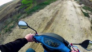 Мото прогулка по вечерней степи.Природа после весенних пожаров