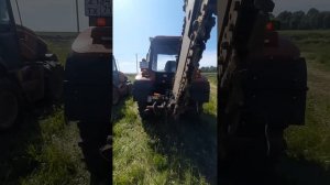 Сравнение. Траншеекопатель  МТЗ и  траншеекопатель Ditch Witch. #бара #мтзтраншеекопатель